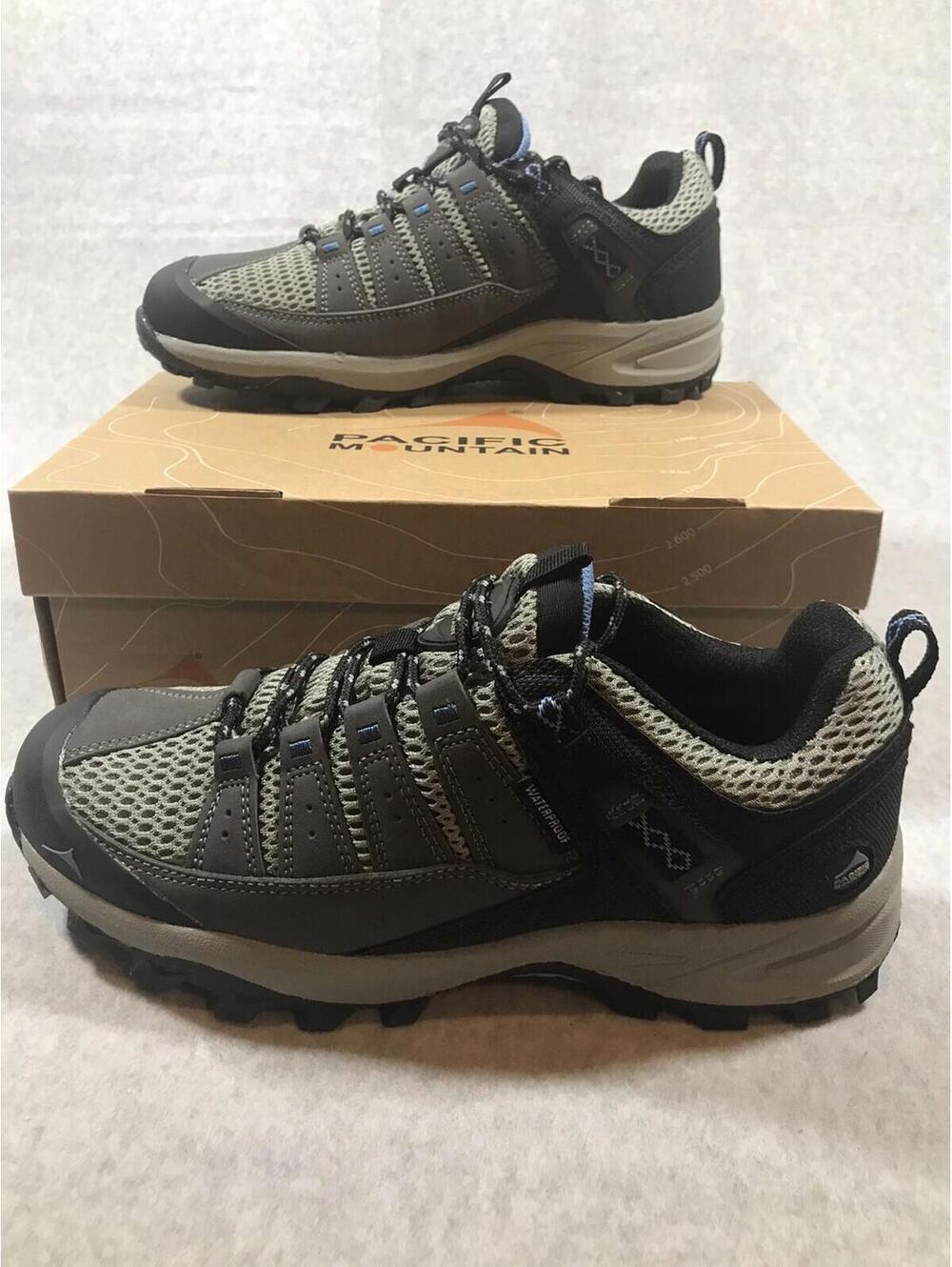 Pacific Mountain Hiking Shoes Mens 8 Womens 9.5 Waterproof Outdoor Trail